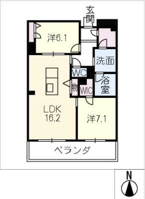 JM HIGASHIYAMA(ジャスミン東山) 2階