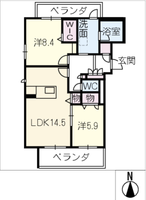 シャーメゾン茶屋ヶ坂 3階