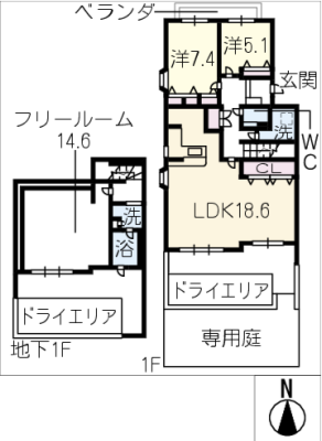 ロイヤルメイツ揚羽　東館 1階