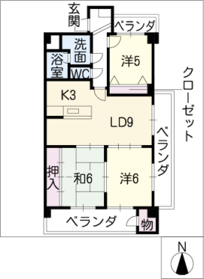 ＪＩＮハイツ富田浜 2階