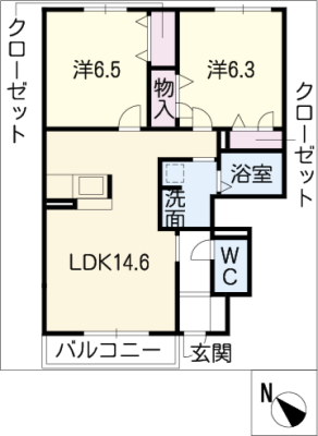 ベル・クールＡ棟 1階