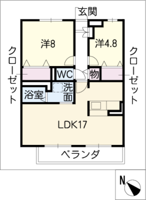 ボヌールⅠ 4階