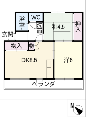 サンハイム山分　Ａ棟 3階