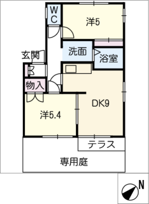 ウッディベル　Ｂ棟 1階