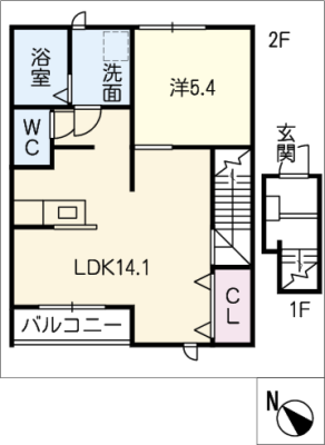 クオーレ白須賀 2階