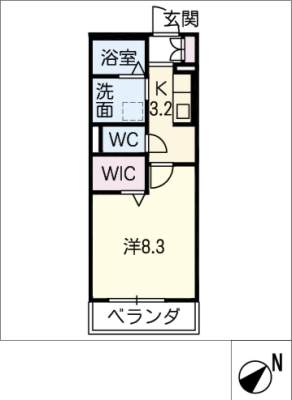 クレールリバー 2階