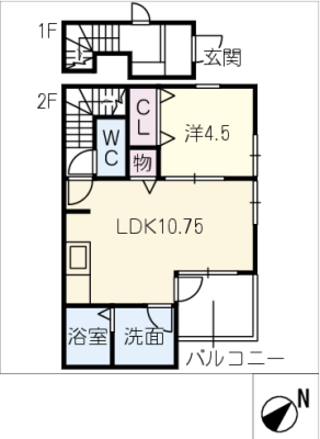 リーブルファイン東富田　２ 2階