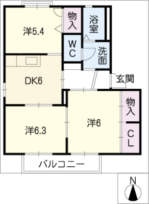 グランシャリオＢ棟 1階