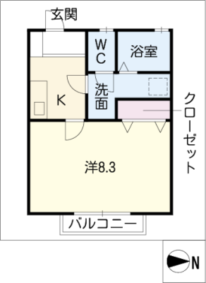 メゾンユリカ 2階