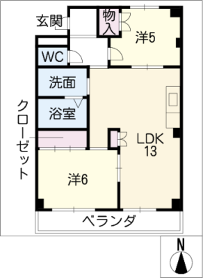 ＶＩＬＬＡ西本町 2階