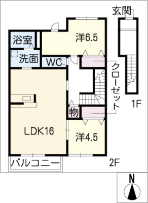 コートデューク 2階