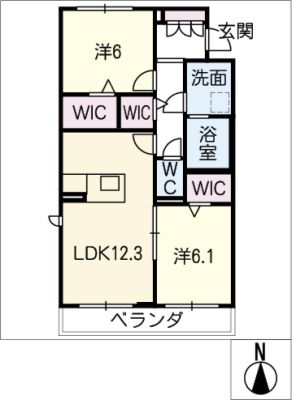 フロイデ　エヌ 2階