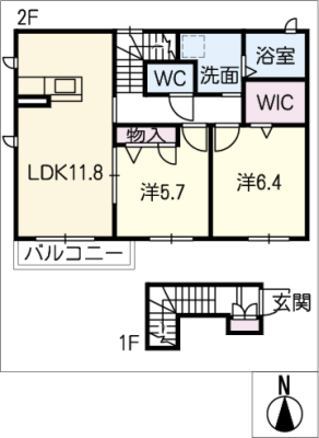 ジュアン新栄 2階