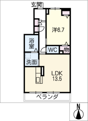 シャーメゾン大和通 2階