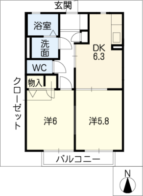 アルカンシェルＤ棟 1階