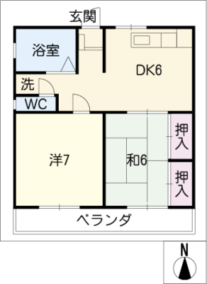 サンホワイトＭ下有知 2階