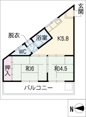 シャトレ巾 2階