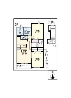 ミーサンライズ　Ａ 2階