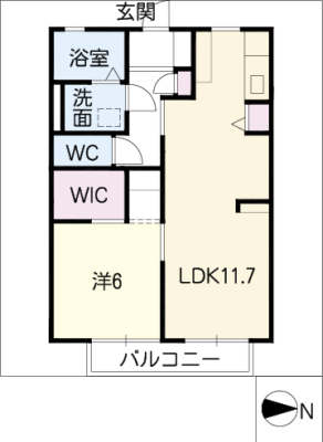 ＶＡＮアベニューＢ棟 2階