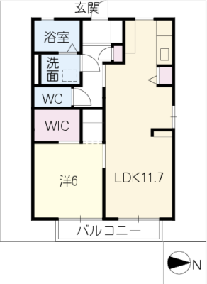 ＶＡＮアベニューＢ棟 2階