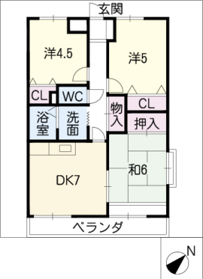 シャルマン宮町 2階