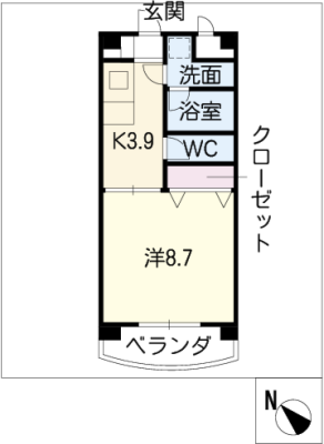 サニーホームズ末広 1階