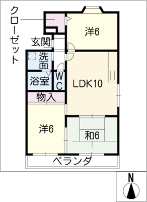 松月マンション 3階