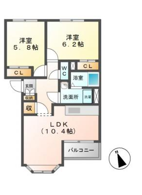 メイプルハウス 2階