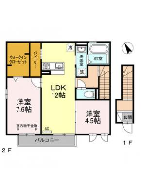 クレール東松阪II 2階