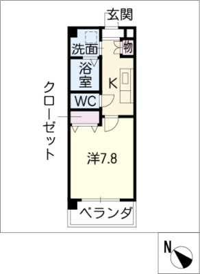 ラフィネ鯉江本町Ａ棟 1階