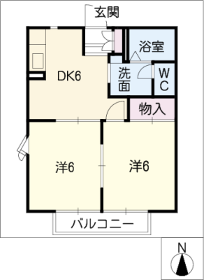 ニューアゼリア　Ⅱ 2階