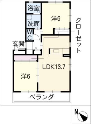 グロワールＡ 2階