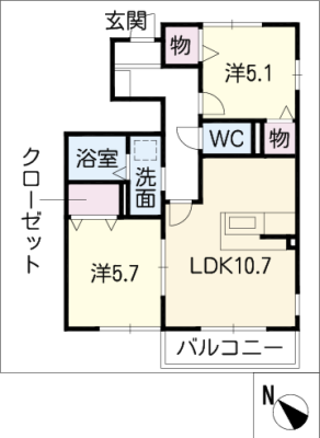 ロハス新知　Ａ 1階