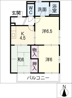 モンシャトー可児Ａ棟 1階