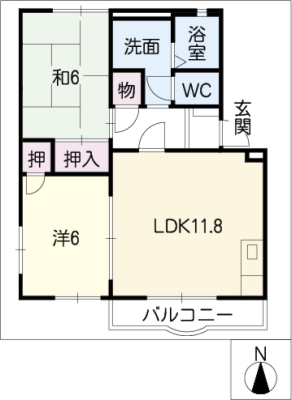 モンシャトー可児Ｃ棟 2階