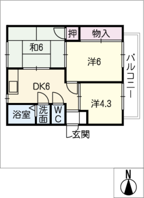 シルクハイツ 2階