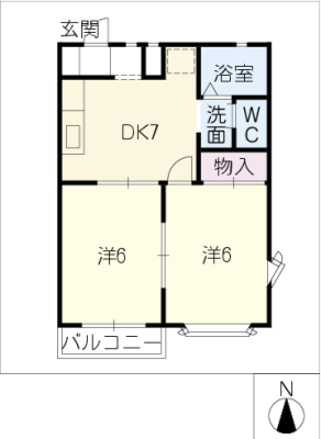 光ハイツＡ棟 2階