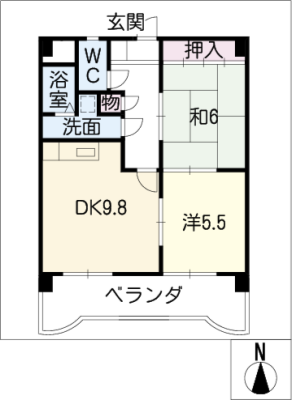 マンション　ベルエア 2階