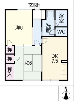 ロイヤルタマダＣ棟 1階