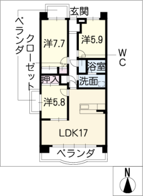 Ｔｗｉｎ　Ｐｒｉｍｅ　姫川 5階