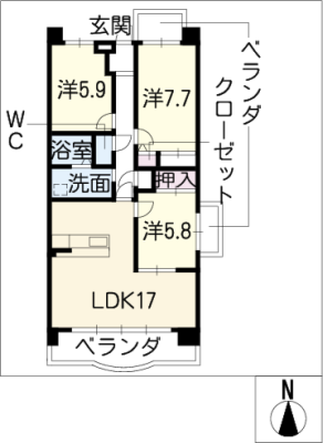 Ｔｗｉｎ　Ｐｒｉｍｅ　姫川 7階