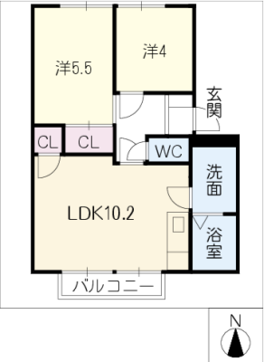 シャトータウン可児　Ｃ棟 2階