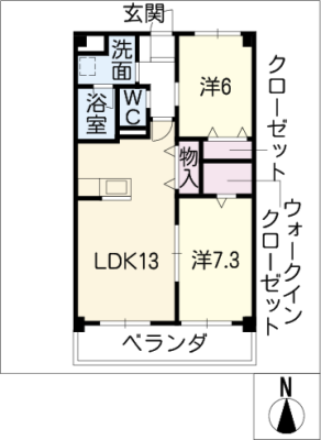 シャトー下米田 1階