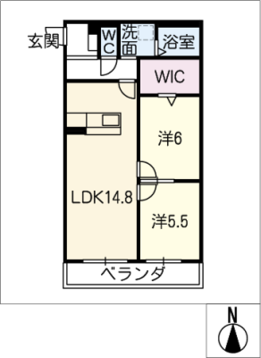 リアンジュ伏見 2階