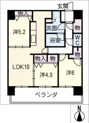 ﾐｯﾄﾞﾗｲｽﾞﾀﾜｰ多治見1104号室