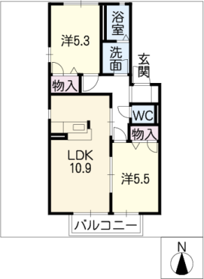 フレグランスＨＡＲＵ　Ａ棟