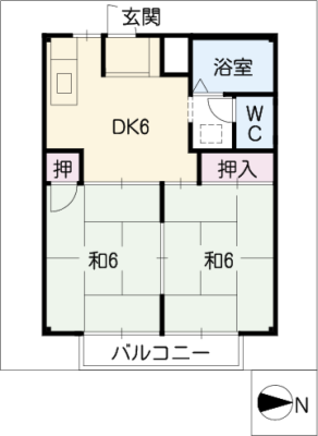 コーポリバーサイド 1階