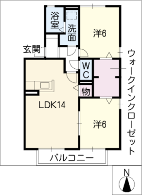 プラージュ・ウエスト 2階