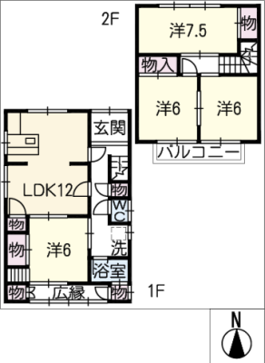 あま市新居屋江上田貸家 