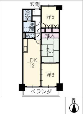 一光ハイツ第二七宝　２０３号室